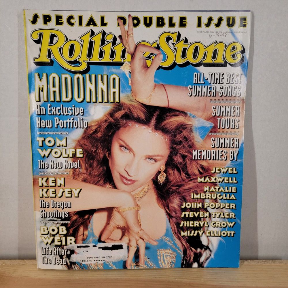 Rolling Stone Magazine Issue 790/791 Madonna July 9, 1998